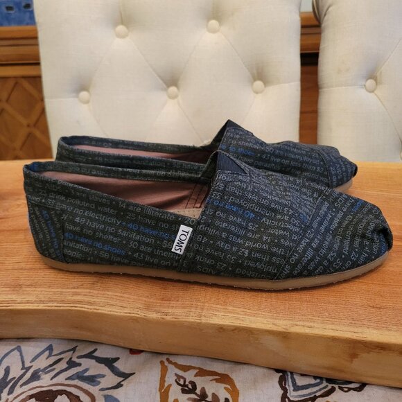 Men's Gray TOMS Slip-On Shoes - Picture 8 of 8